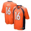 Denver Broncos #16 Wil Lutz Game Jersey – Orange