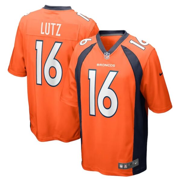 Denver Broncos #16 Wil Lutz Game Jersey – Orange