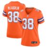 Denver Broncos #38 Jaleel Mclaughlin Mile High Collection 1977 Throwback Player Game Jersey – Orange