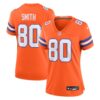 Denver Broncos #80 Rod Smith Mile High Collection 1977 Throwback Retired Player Game Jersey – Orange