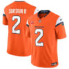Denver Broncos #2 Pat Surtain II Orange 2024 FUSE With 1 Star C Patch Vapor Jersey