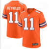 Denver Broncos #11 Josh Reynolds Orange Mile High Collection FUSE Vapor Jersey