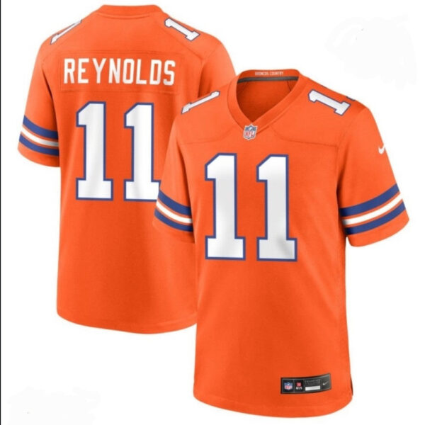 Denver Broncos #11 Josh Reynolds Orange Mile High Collection FUSE Vapor Jersey