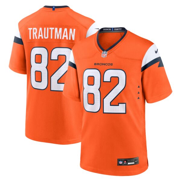Adam Trautman Denver Broncos Nike Team Game Jersey Orange