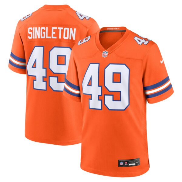 Alex Singleton Denver Broncos Nike Alternate Game Jersey Orange
