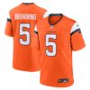 Baron Browning Denver Broncos Nike Team Game Jersey Orange