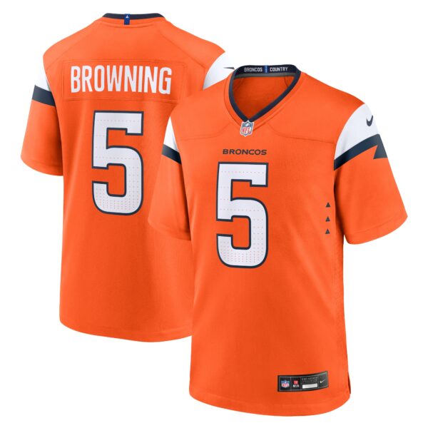 Baron Browning Denver Broncos Nike Team Game Jersey Orange