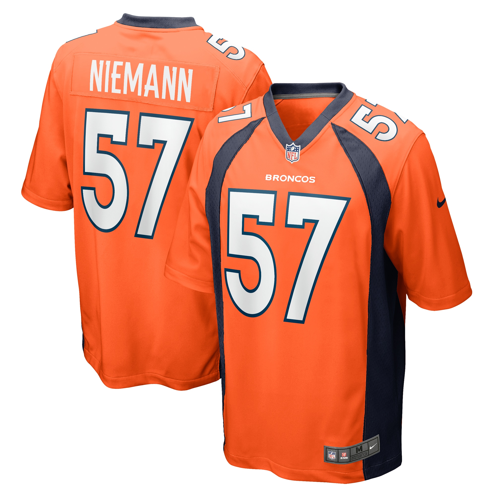 Ben Niemann Denver Broncos Nike Team Game Jersey Orange