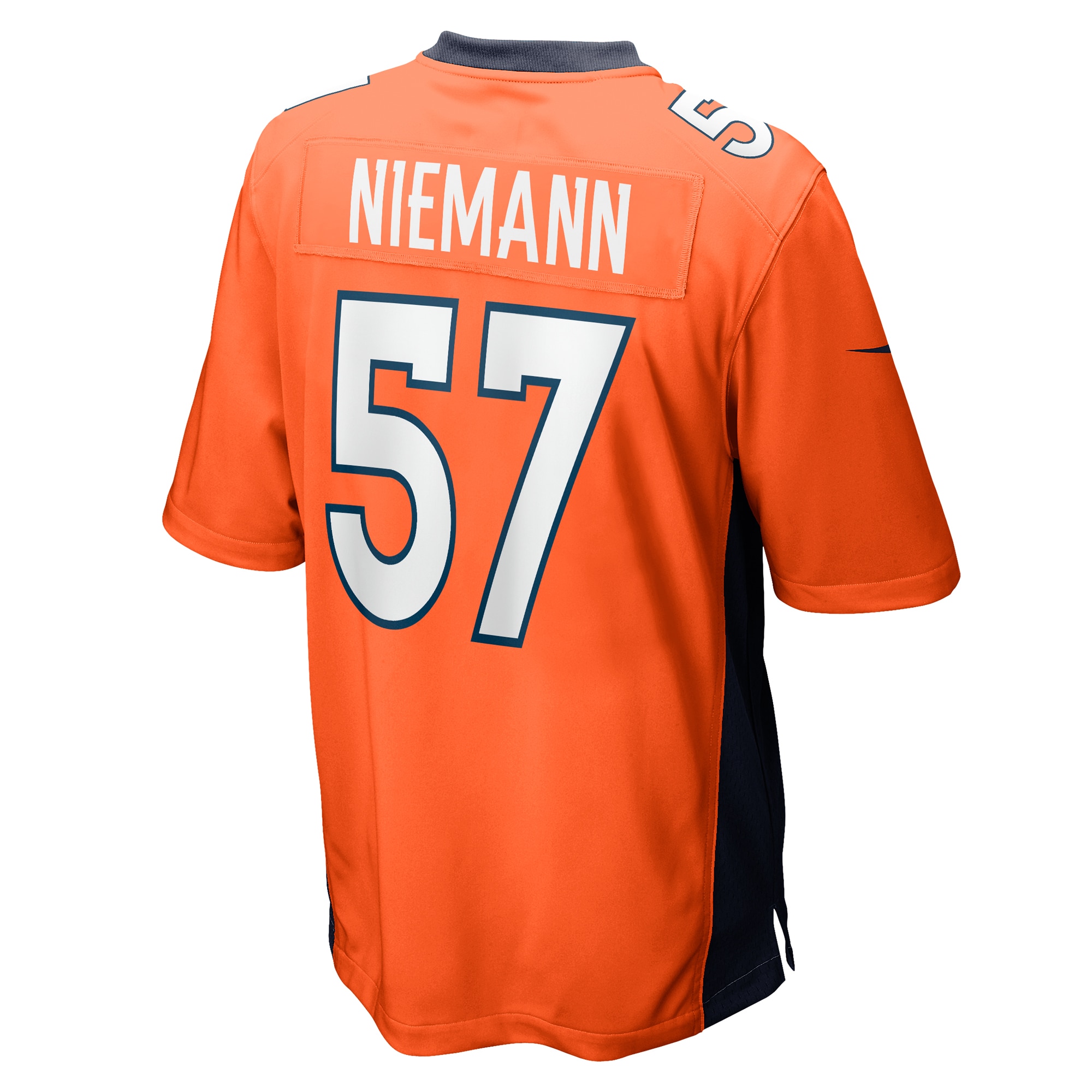 Ben Niemann Denver Broncos Nike Team Game Jersey Orange - Image 3