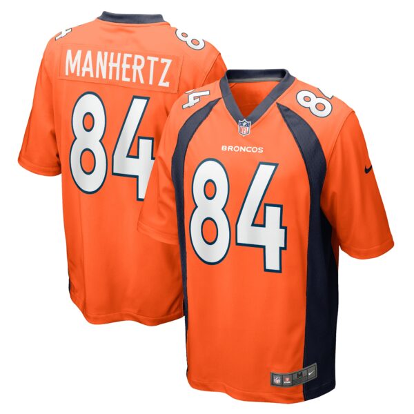 Chris Manhertz Denver Broncos Nike Game Player Jersey Orange