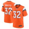 Delarrin Turner Yell Denver Broncos Nike Team Game Jersey Orange