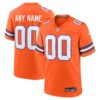 Denver Broncos Nike Mile High Collection 1977 Throwback Custom Game Jersey Orange