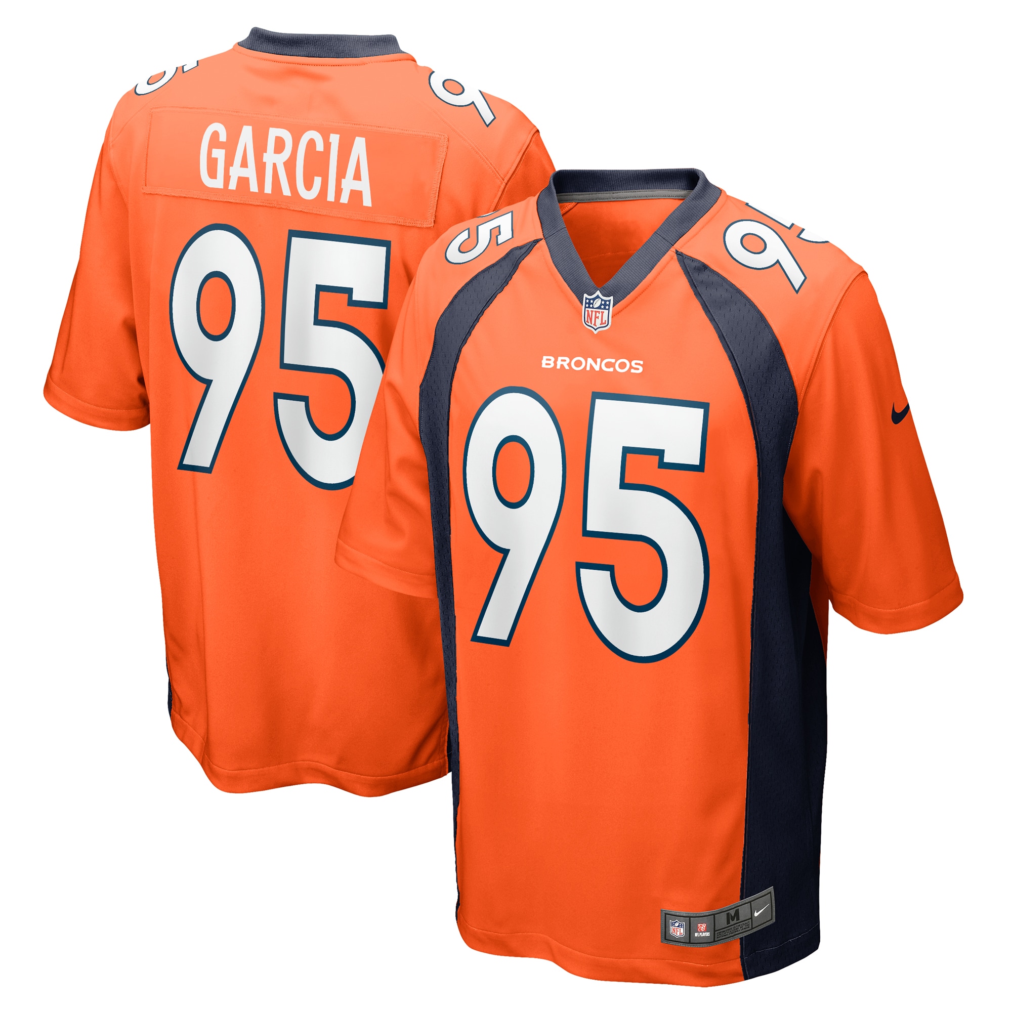 Elijah Garcia Denver Broncos Nike Team Game Jersey Orange