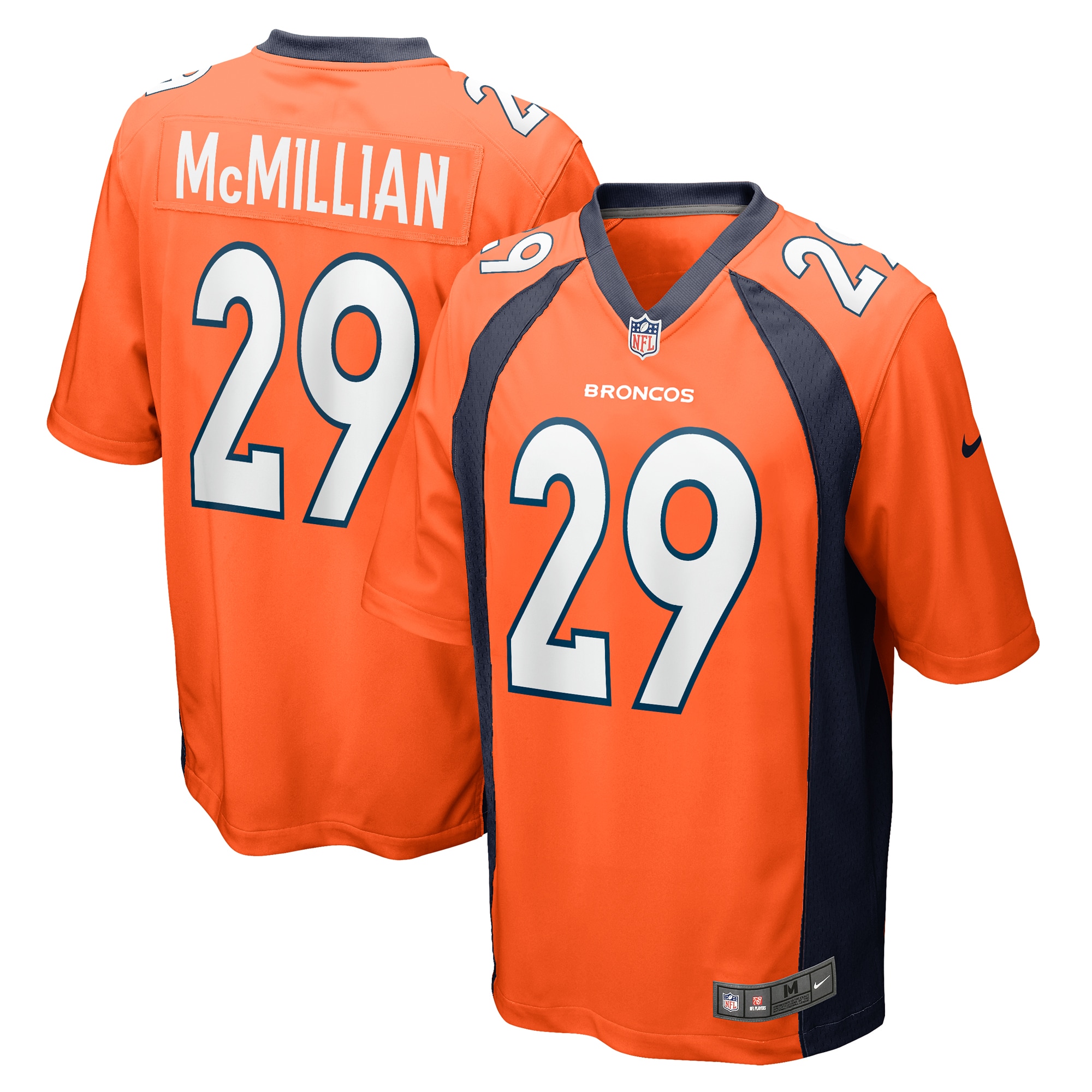 Jaquan Mcmillian Denver Broncos Nike Team Game Jersey Orange