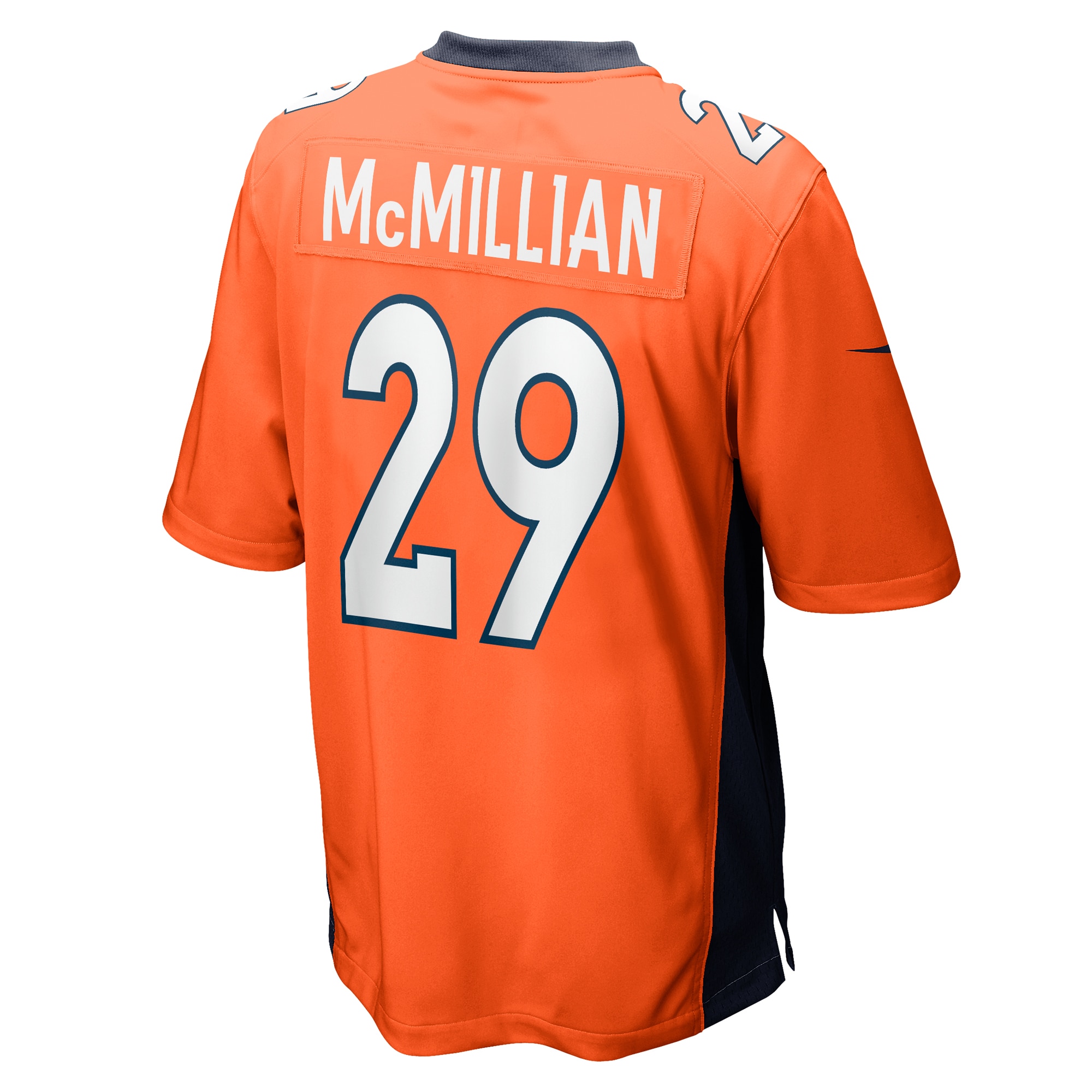 Jaquan Mcmillian Denver Broncos Nike Team Game Jersey Orange - Image 3