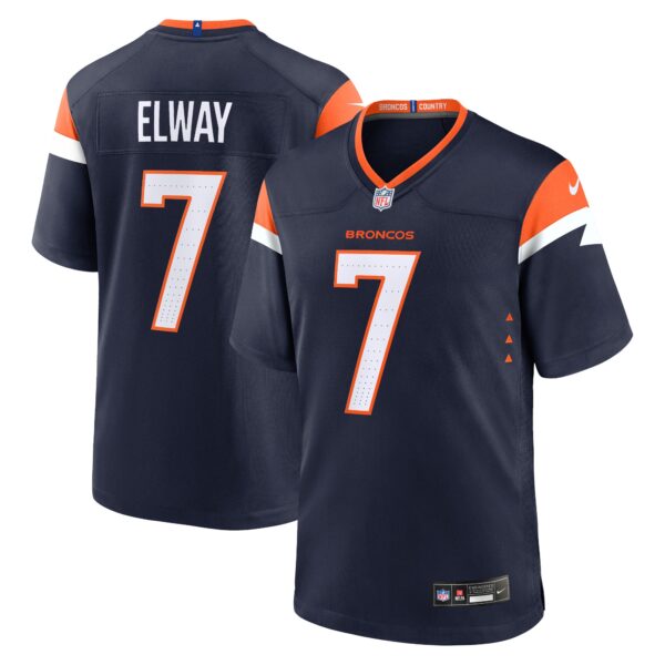 John Elway Denver Broncos Nike Mile High Collection Alternate Retired Player Game Jersey Navy