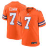 John Elway Denver Broncos Nike Mile High Collection 1977 Throwback Retired Player Game Jersey Orange