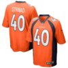 Justin Strnad Denver Broncos Nike Game Jersey Orange