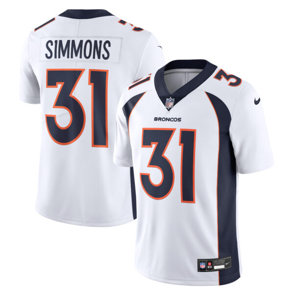 Justin Simmons Denver Broncos Nike Vapor Untouchable Limited Jersey White