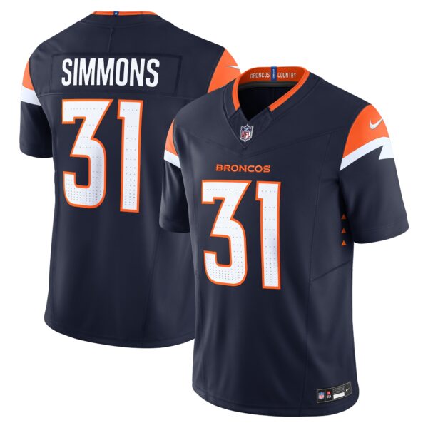 Justin Simmons Denver Broncos Nike Vapor FUSE Limited Jersey Navy