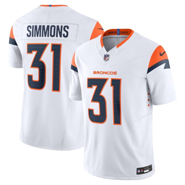 Justin Simmons Denver Broncos Nike Vapor FUSE Limited Jersey White