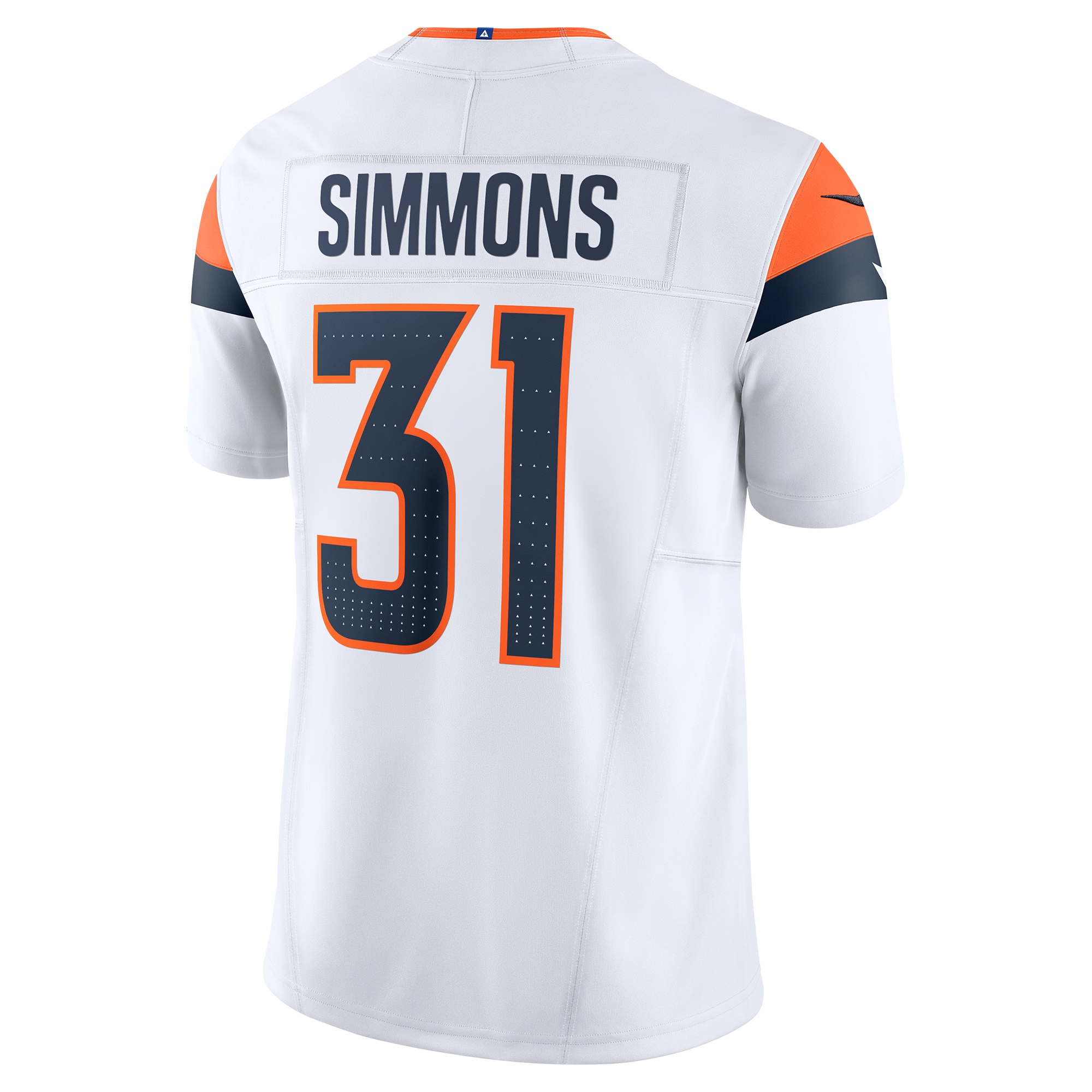 Justin Simmons Denver Broncos Nike Vapor FUSE Limited Jersey White - Image 3