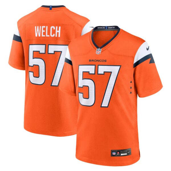 Kristian Welch Denver Broncos Nike Team Game Jersey Orange