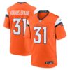 Kris Abrams Draine Denver Broncos Nike Team Game Jersey Orange