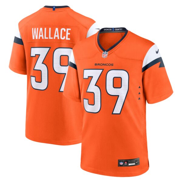 Levi Wallace Denver Broncos Nike Team Game Jersey Orange
