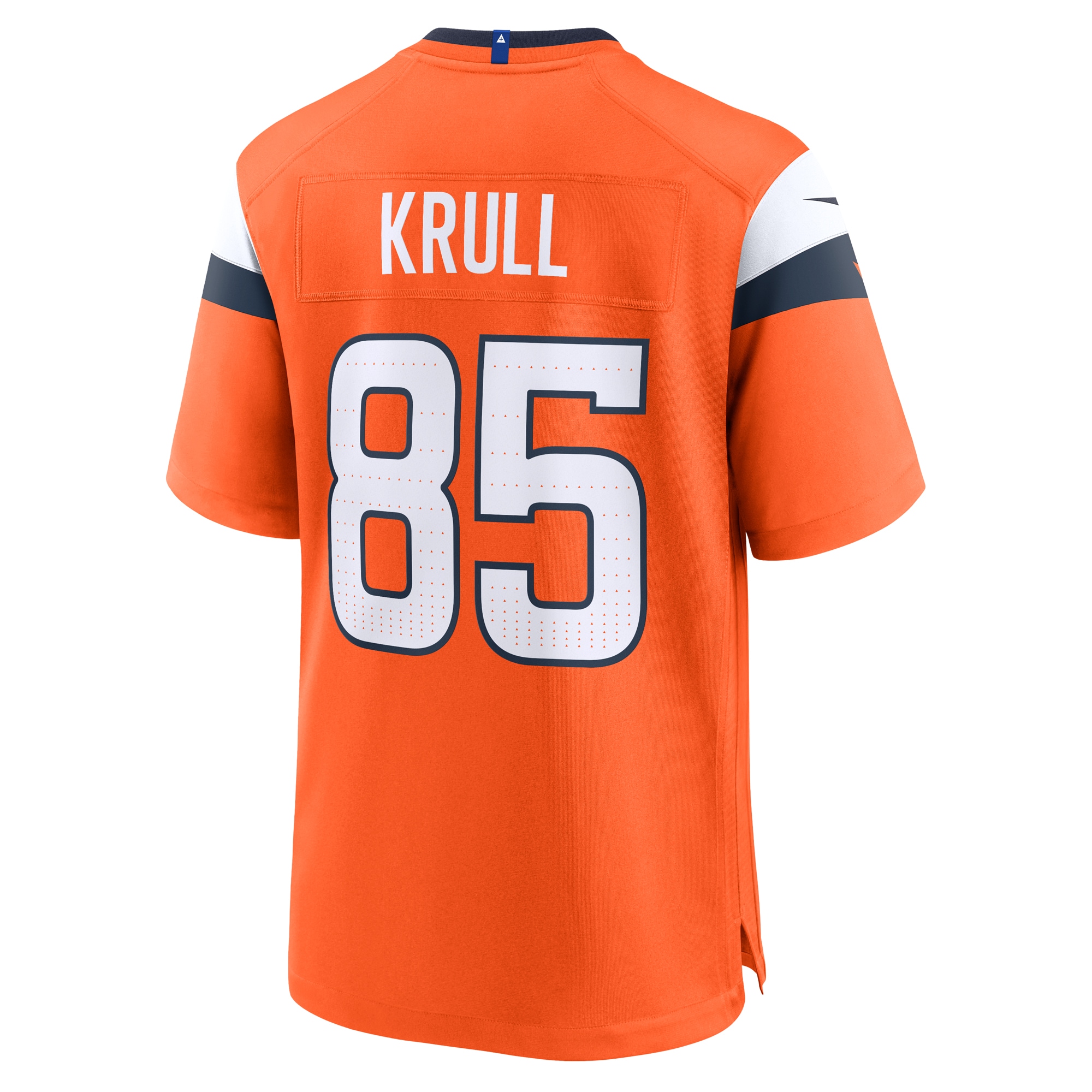 Lucas Krull Denver Broncos Nike Team Game Jersey Orange - Image 3