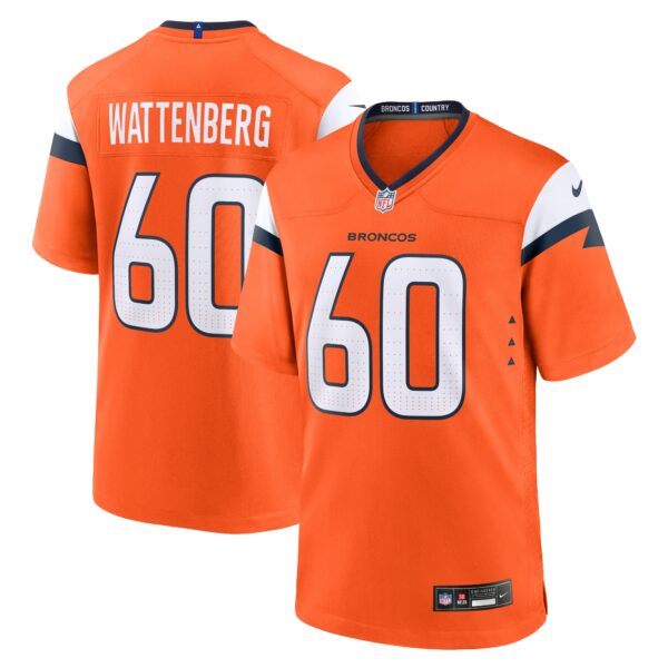 Luke Wattenberg Denver Broncos Nike Team Game Jersey Orange