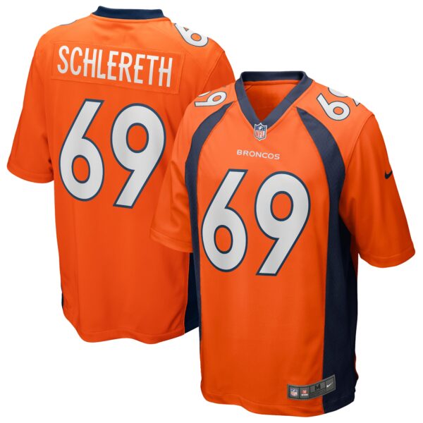 Mark Schlereth Denver Broncos Nike Game Retired Player Jersey Orange