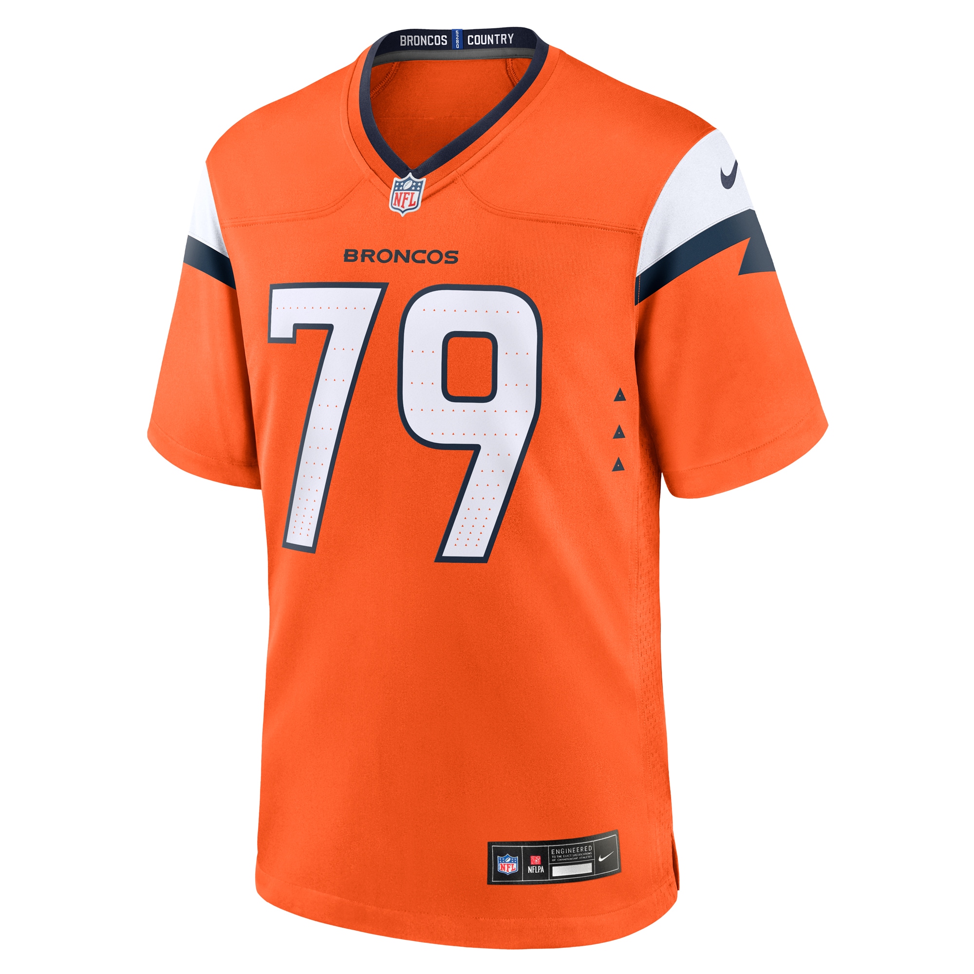 Matt Peart Denver Broncos Nike Team Game Jersey Orange - Image 2