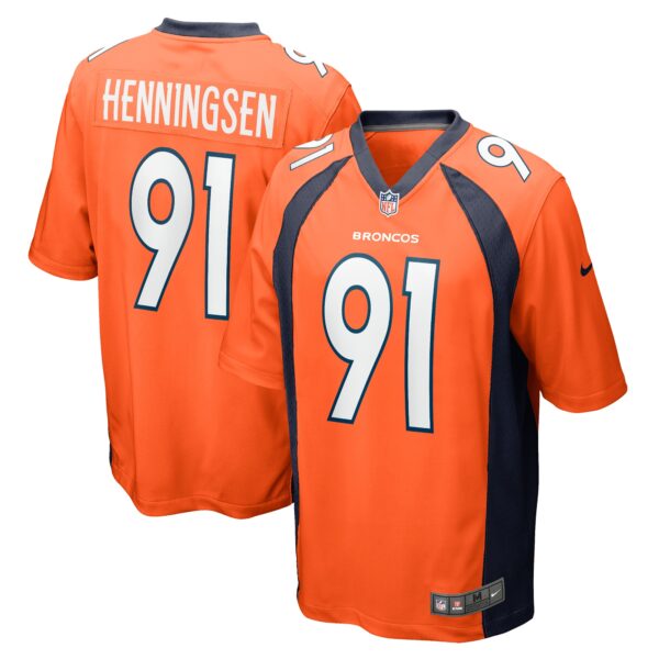 Matt Henningsen Denver Broncos Nike Game Player Jersey Orange