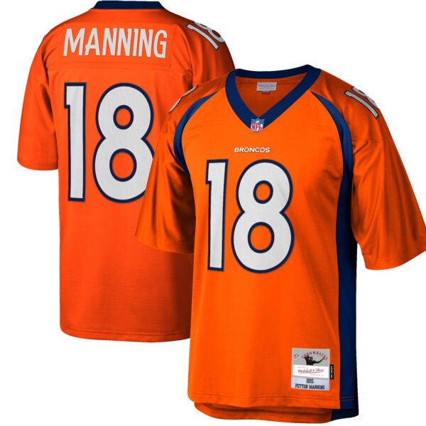 Peyton Manning Denver Broncos Mitchell Ness Big Tall 2015 Retired Player Replica Jersey Orange