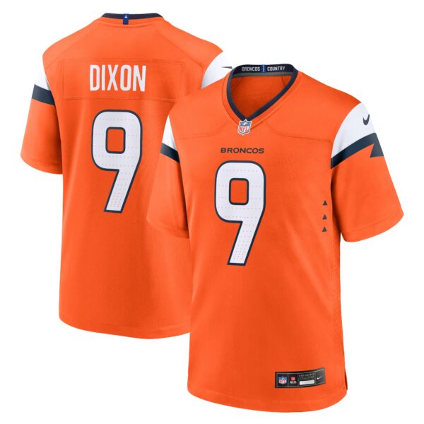 Riley Dixon Denver Broncos Nike Team Game Jersey Orange