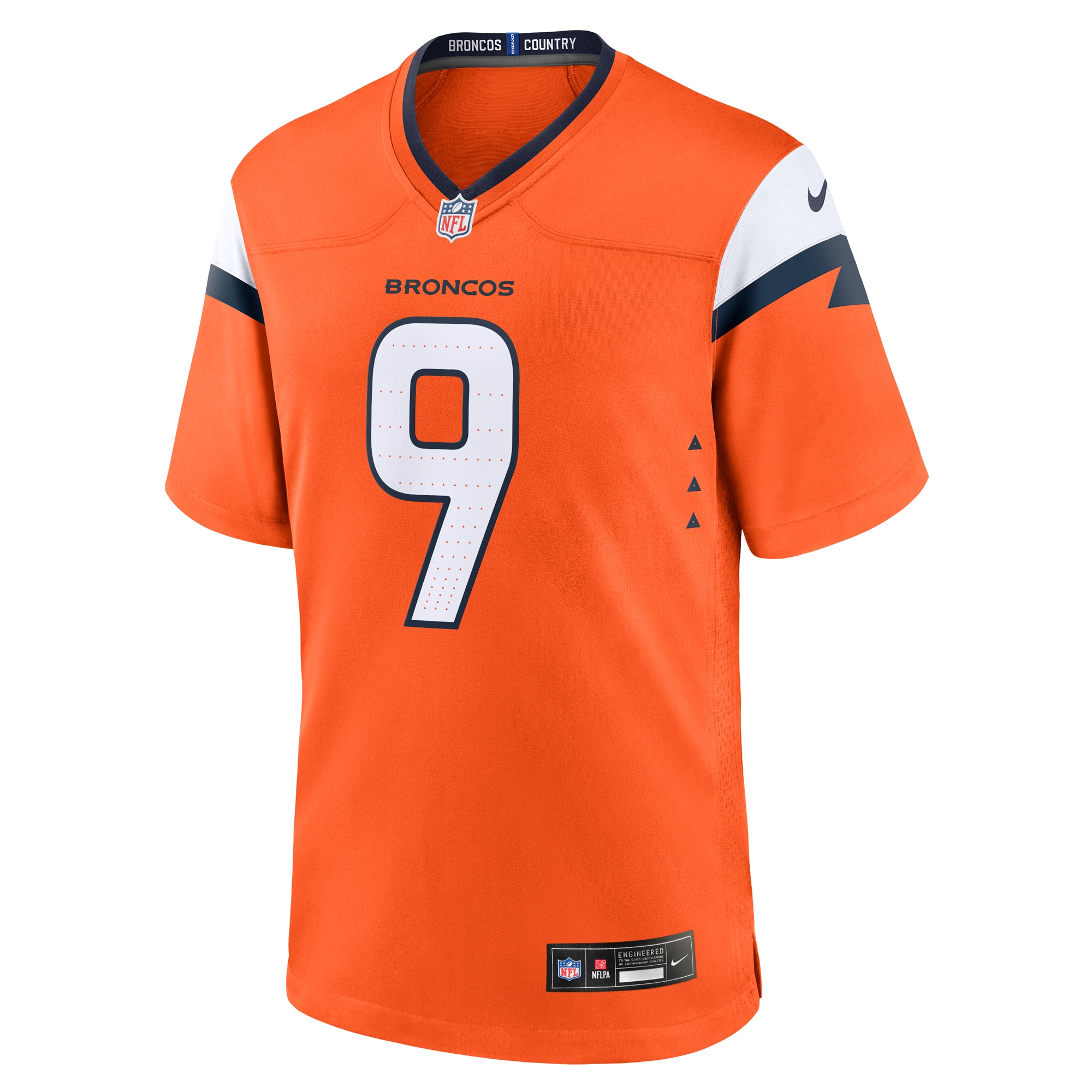 Riley Dixon Denver Broncos Nike Team Game Jersey Orange - Image 2