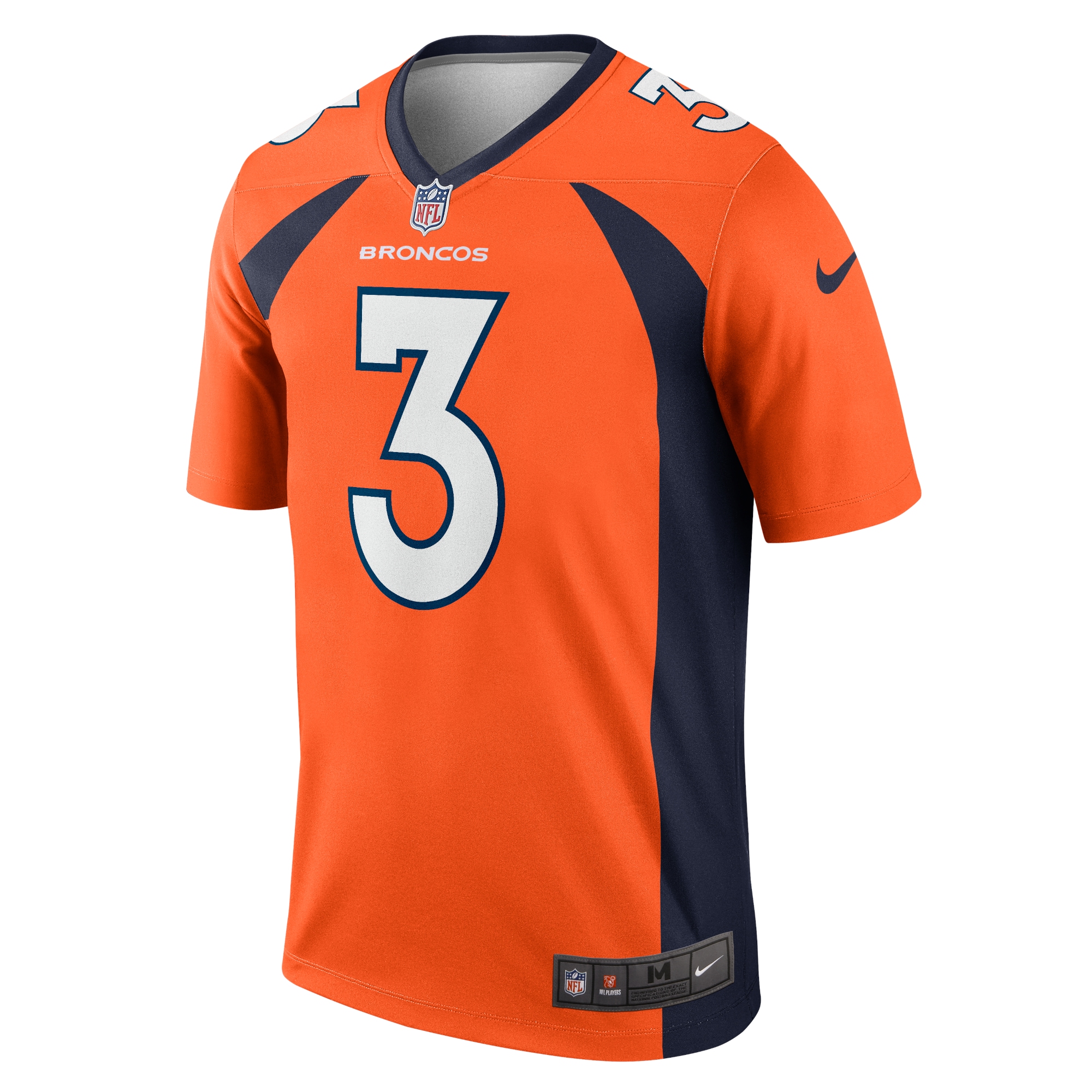 Russell Wilson Denver Broncos Nike Team Legend Player Performance Top Orange - Image 2