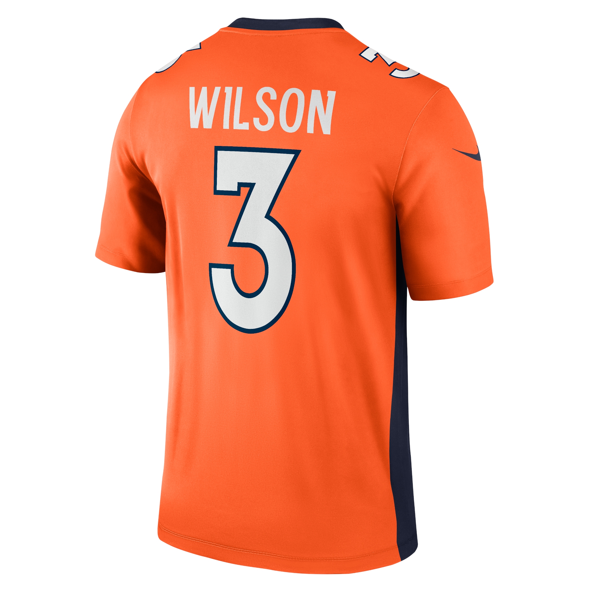 Russell Wilson Denver Broncos Nike Team Legend Player Performance Top Orange - Image 3