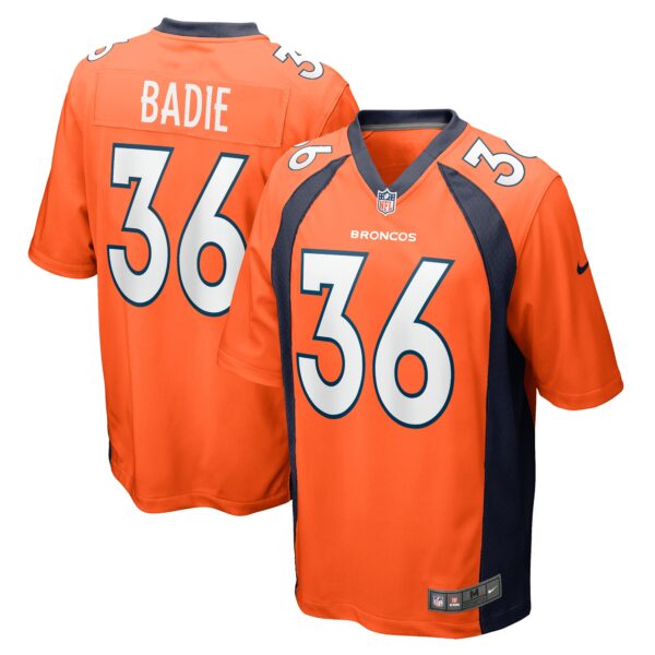Tyler Badie Denver Broncos Nike Team Game Jersey Orange