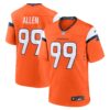 Zach Allen Denver Broncos Nike Team Game Jersey Orange