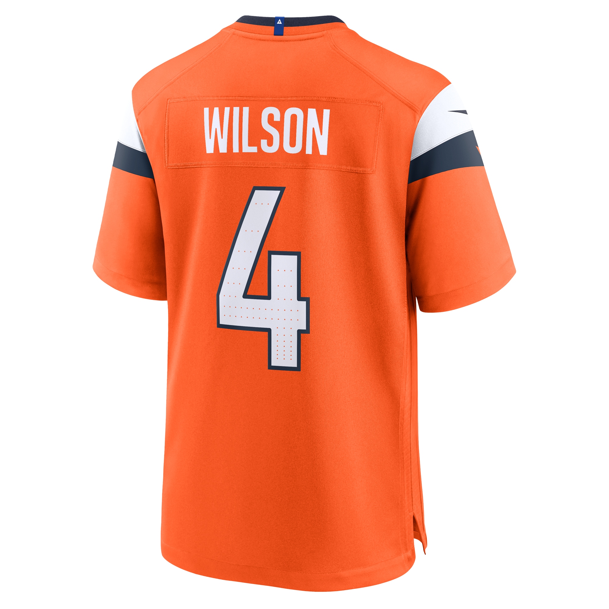 Zach Wilson Denver Broncos Nike Team Game Jersey Orange - Image 3