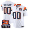 Denver Broncos ACTIVE PLAYER Custom White 2024 FUSE 3 Time Champions Throwback Vapor Limited Stitched Football Jersey