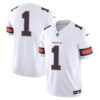 Men’s Denver Broncos Vapor Limited Jersey – All Stitched – White – #1 Team