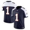 Men’s Denver Broncos Vapor Limited Jersey – All Stitched – Navy Alternate – #1 Team