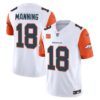 Men’s Denver Broncos Vapor Limited Jersey – All Stitched – Orange Sleeves – Peyton Manning