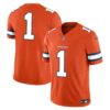 Men’s Denver Broncos Vapor Limited Jersey – All Stitched – Orange – #1 Team