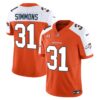 Men’s Denver Broncos Vapor Limited Jersey – All Stitched – Orange Alternate – Justin Simmons