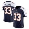 Men’s Denver Broncos Vapor Limited Jersey – All Stitched – Navy Alternate – Javonte Williams