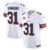 Men’s Denver Broncos Vapor Limited Jersey – All Stitched – White – Justin Simmons